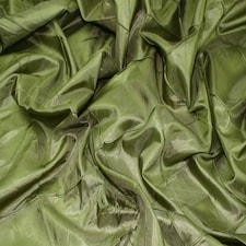 Green Embroidered Taffeta Fabric for Dressmaking, 140cm / 55" Wide - per metre