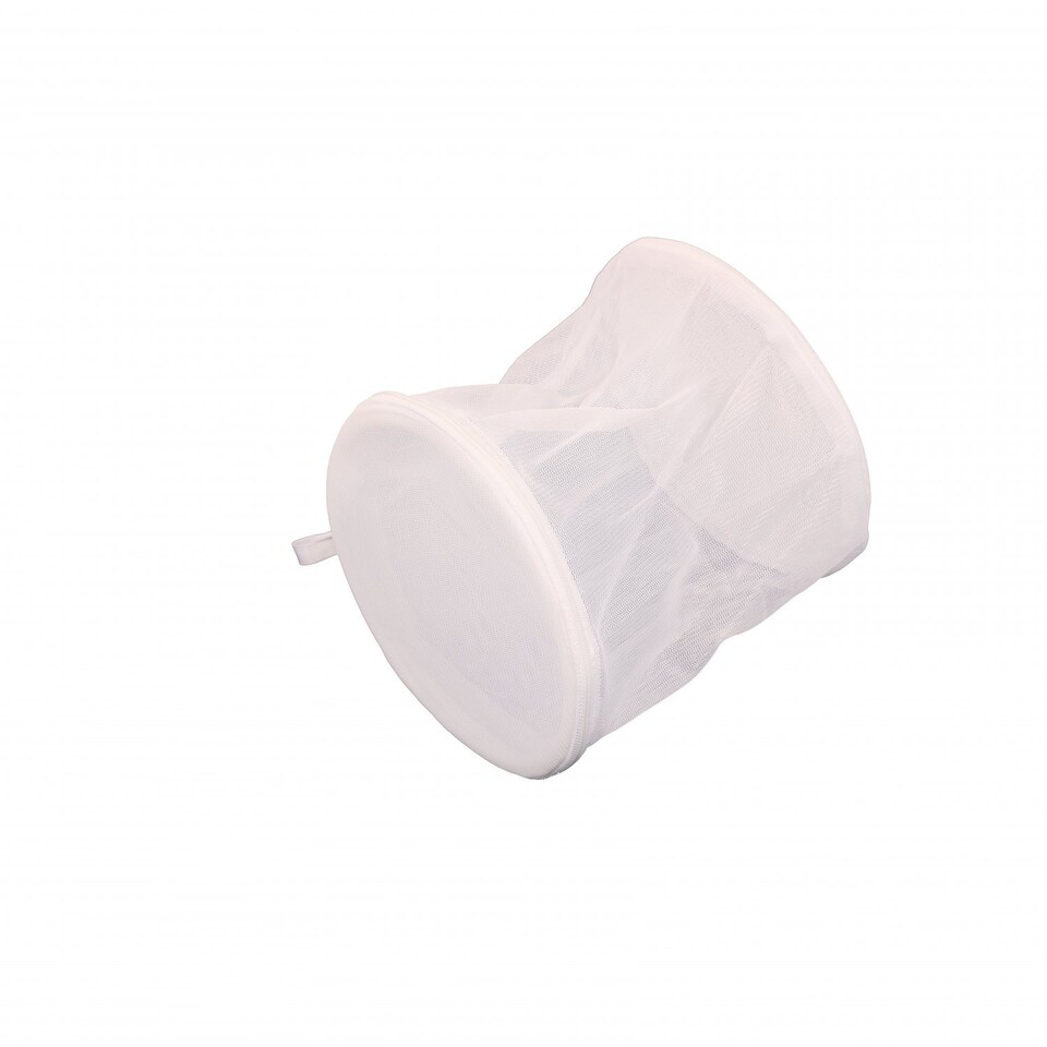 image 1 of White Mesh Zipper Bra Laundry Washing Bags | White