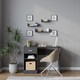 image 4 of Set of 3 U-Shaped Floating Wall-Mounted Shelves | Black | 1