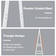 image 3 of HOMCOM 40KG Freestanding Steel Clothes Hanger w/ 2 Shelves Open Wardrobe White