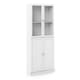 image 2 of Basic Tall Wide (4 Shelves) 4 Door Combination Unit in White