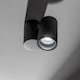 image 4 of CGC LUP Black Single GU10 Adjustable Ceiling and Wall Spotlight | Black | Black | Height: 11.5 cm, Width: 11.6 cm, Spotlight Width: 5.6 cm