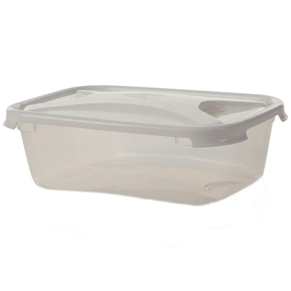 image 1 of Wham Rectangular Food Storage Container - White - 2L