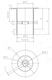 image 2 of Balterley Push Down Bath Waste, 60mm (Unslotted) - Chrome