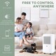 image 3 of HOMCOM 10LDay 2200ML Portable Quiet Dehumidifier with WiFi Smart App Control, Electric Moisture Air Dehumidifier for Home Laundry Basement