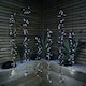 image 1 of Set of 6 Drop Tree Multi-Action Christmas ClusterBrights with 384 White LEDs