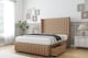image 4 of Sloomy Marlborough Latte Dumfries Divan Bed Base No Drawers With 54 Inch Wingback Headboard & 12 Inch Matching Footboard | Brown | Latte | Double | 1