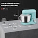 image 6 of HOMCOM Electric Stand Mixer, 4.5L Food Mixer with Dough Hook, Whisk, Blue
