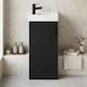 image 8 of Balterley Floor Standing Vanity Basin 400mm Charcoal & Matt Black Handle