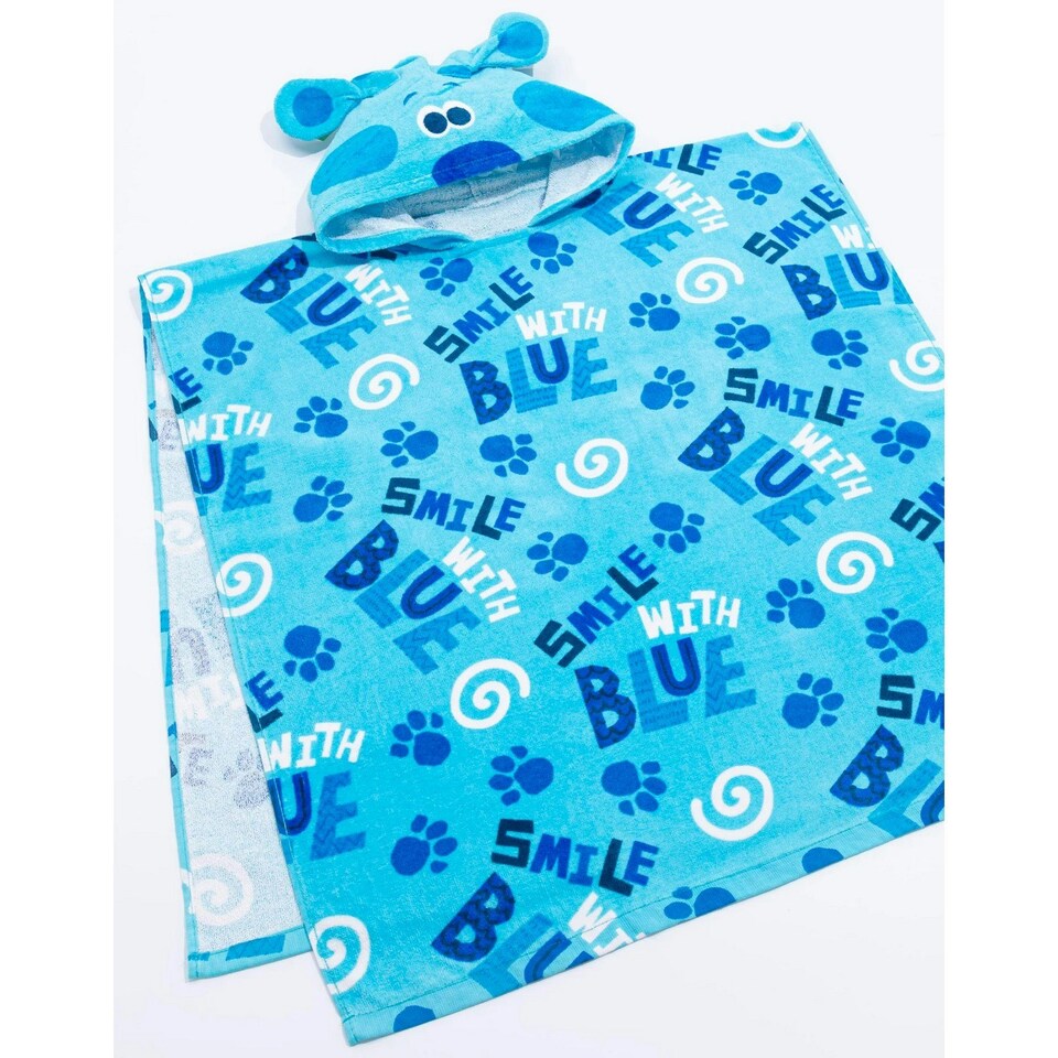 image 1 of Blue´s Clues & You! Childrens/Kids Repeat Print Hooded Towel - Blue - One Size