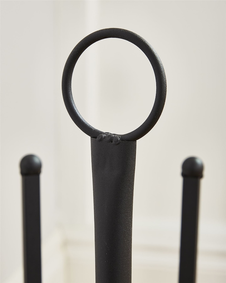 image 1 of House of Home Welly Holder Stand 5 Pair Black Boot Shoe Holder Rack Round Organiser Space Saver Storage | Black