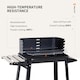 image 4 of Outsunny Charcoal BBQ Grill Trolley Barbecue Patio Outdoor Garden Heating Smoker