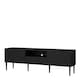 image 3 of Media TV Unit with 2 Doors 1 Drawer in Black