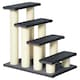 image 1 of PawHut Dog Steps for Bed 4 Step Pet Stairs ladder for Dog Cat Scratch Post Grey