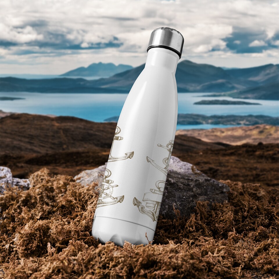 image 1 of Drawn Anchors Stainless Steel Bottle | Multi | 500ml