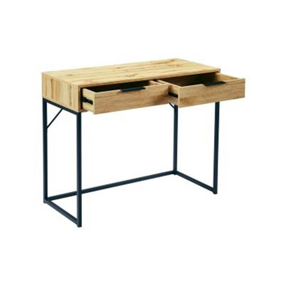 image 1 of Premier Oak-Effect 2 Drawer Dressing Table/ Desk
