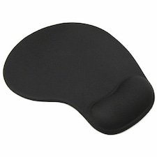 Gel Wrist Support Mouse Mat Pad | Ergonomic Non-Slip Mouse Pad with Integrated Wrist Rest | Comfortable Foam Rubber Mouse Mat for Optical & Trackball Mice | Office & Home Computer Accessory