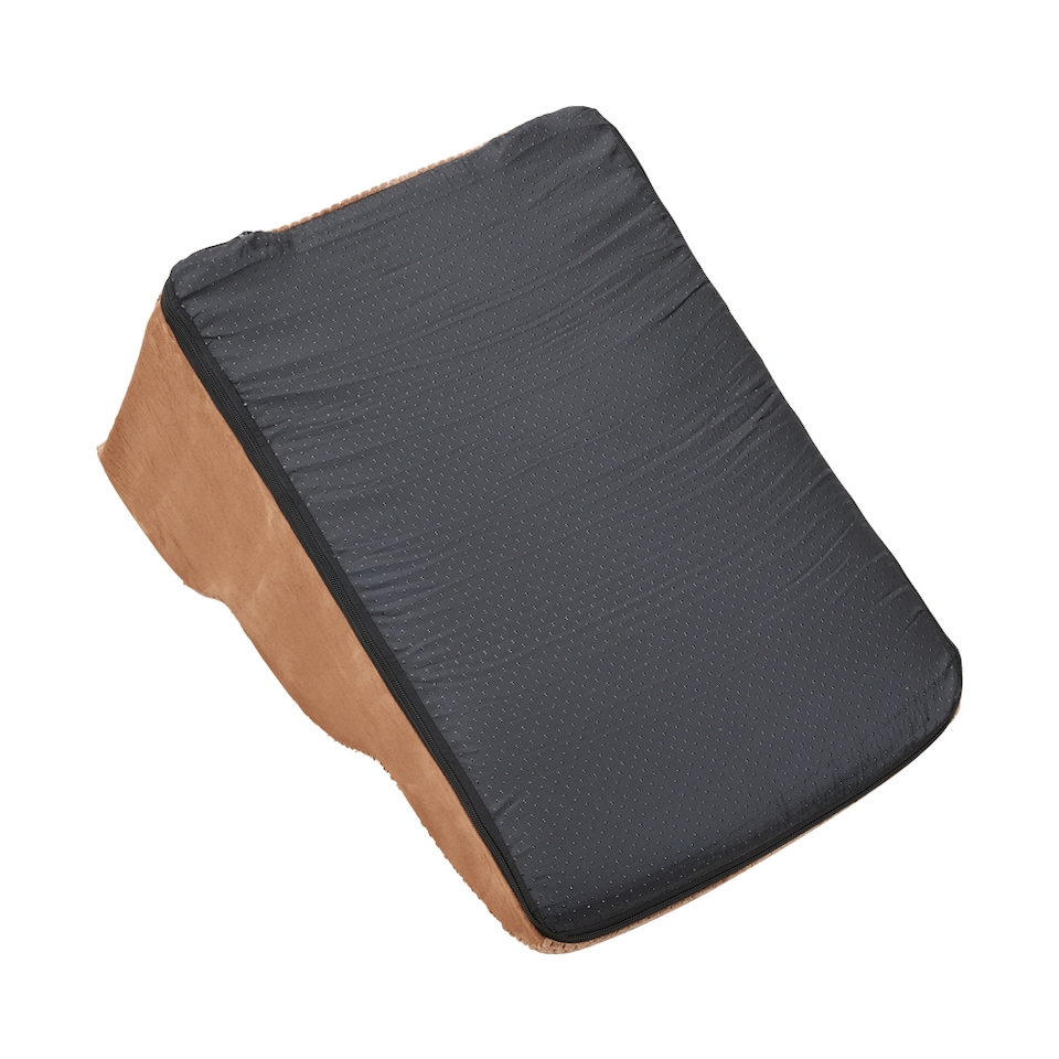 image 1 of Living and Home Non-Slip Pet Steps with Removable Washable Cover for Cats & Dogs | Grey | Brown | 1