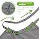 image 3 of Nicola Spring Cotton Kitchen Bib Aprons - One Size - Grey - Pack of 2