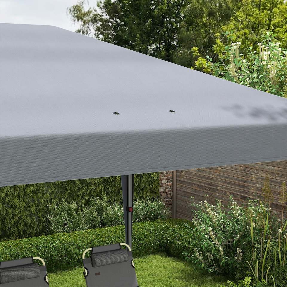 image 1 of Outsunny 3 x 6 m Pop Up Gazebo Patio Party Event Heavy Duty Canopy Black