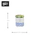 image 7 of KitchenCraft Planter Blue Dolomite Happy Face Blue