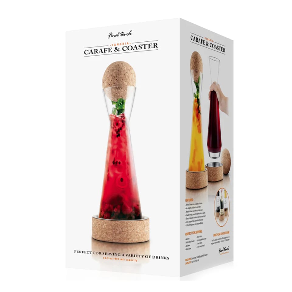 image 1 of Final Touch Sangria Carafe & Coaster Set