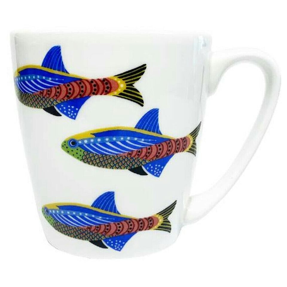 Churchill China Paradise Fish China Mug Cardinal Tetra 300ml | White | 1