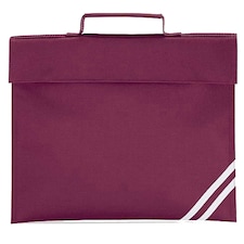 Quadra Classic Book Bag - 5 Litres - Burgundy - One Size Purple