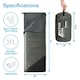 image 2 of Premium Warm Lightweight Envelope Sleeping Bag (200 GSM) - 2 Seasons - Black