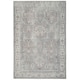 image 1 of KUKOON Greige Distressed Floral Medallion Non Slip Washable Low Pile Rug 80cm x 150cm