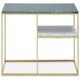 image 1 of Interiors by Premier Assorted Marble And Gold Frame Console Table Gold