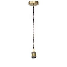 Flex - Antique Brass Retro Ceiling Pendant Flex Kit for Shades
