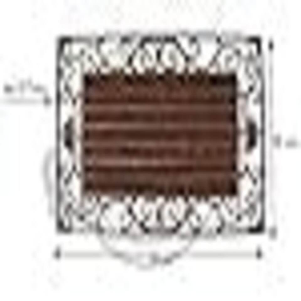 image 1 of Doormat Coco Roll Brush With Cast Iron Boarder