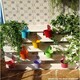 image 5 of Large Metal Flower Pot Vase Bucket Hanging Garden Planter without Drainage Hole, Balcony Home Decor, Detachable Hook NO HOLE Multi