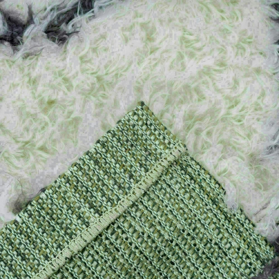 image 1 of Home Republic Linhas Fluffy Rug - 60 x 110 Cream