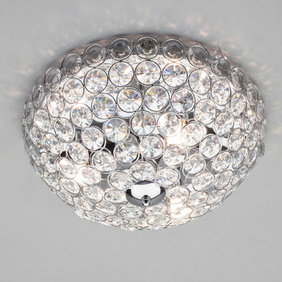 image 1 of BHS Ava 3 Light Ceiling Light, Chrome