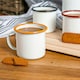 image 4 of Argon Tableware White Enamel Mugs - 375ml - Yellow - Pack of 6 Yellow