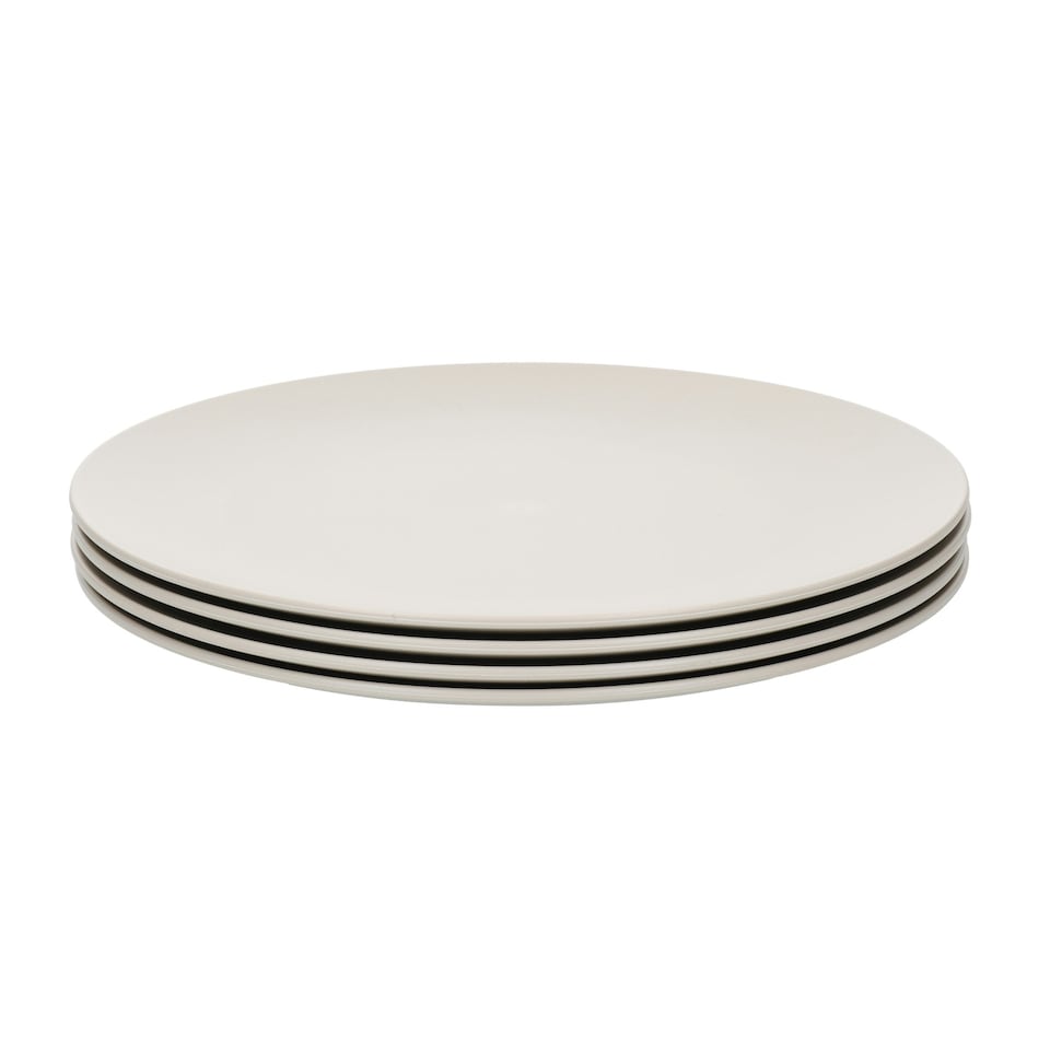 image 1 of Natural Elements Set of 4 Summer Side Plates 20cm | Cream