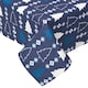 image 1 of Homescapes Blue Winterland 100% Cotton Christmas Tablecloth - 137 x 178 cm