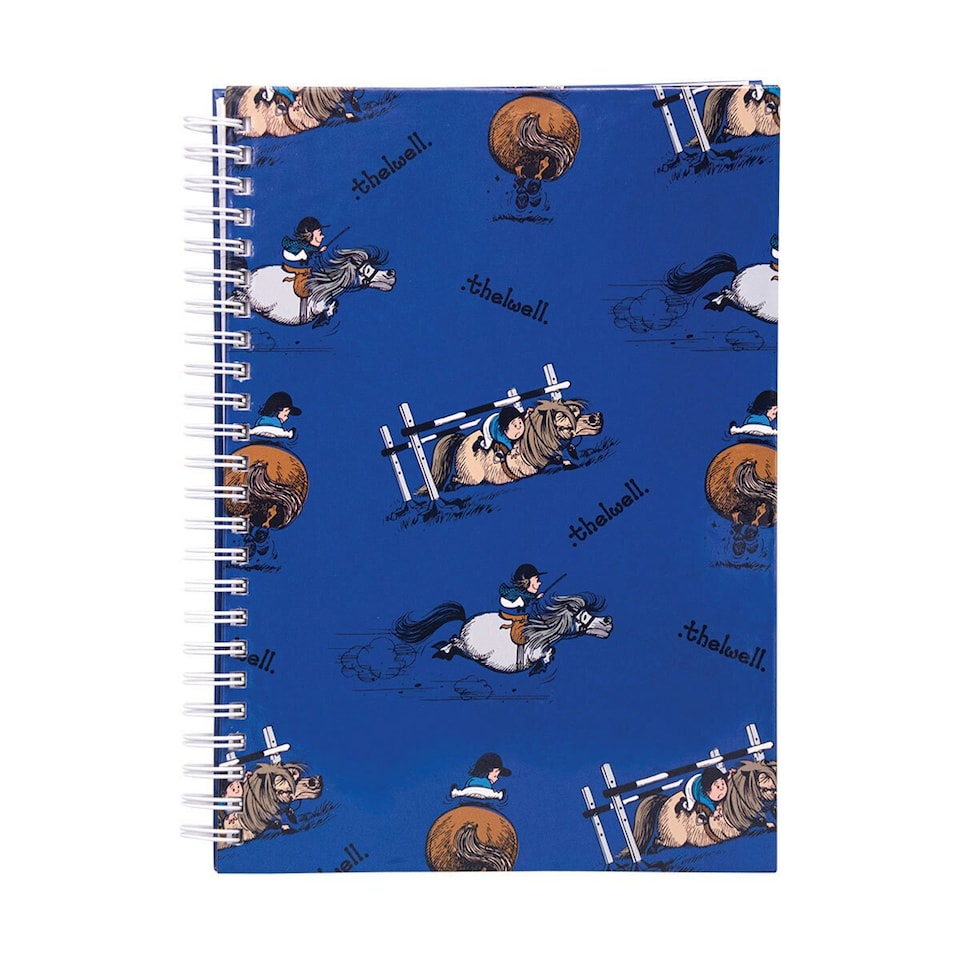 image 1 of Hy Thelwell Collection Jumps Notebook - Classic Blue - A5