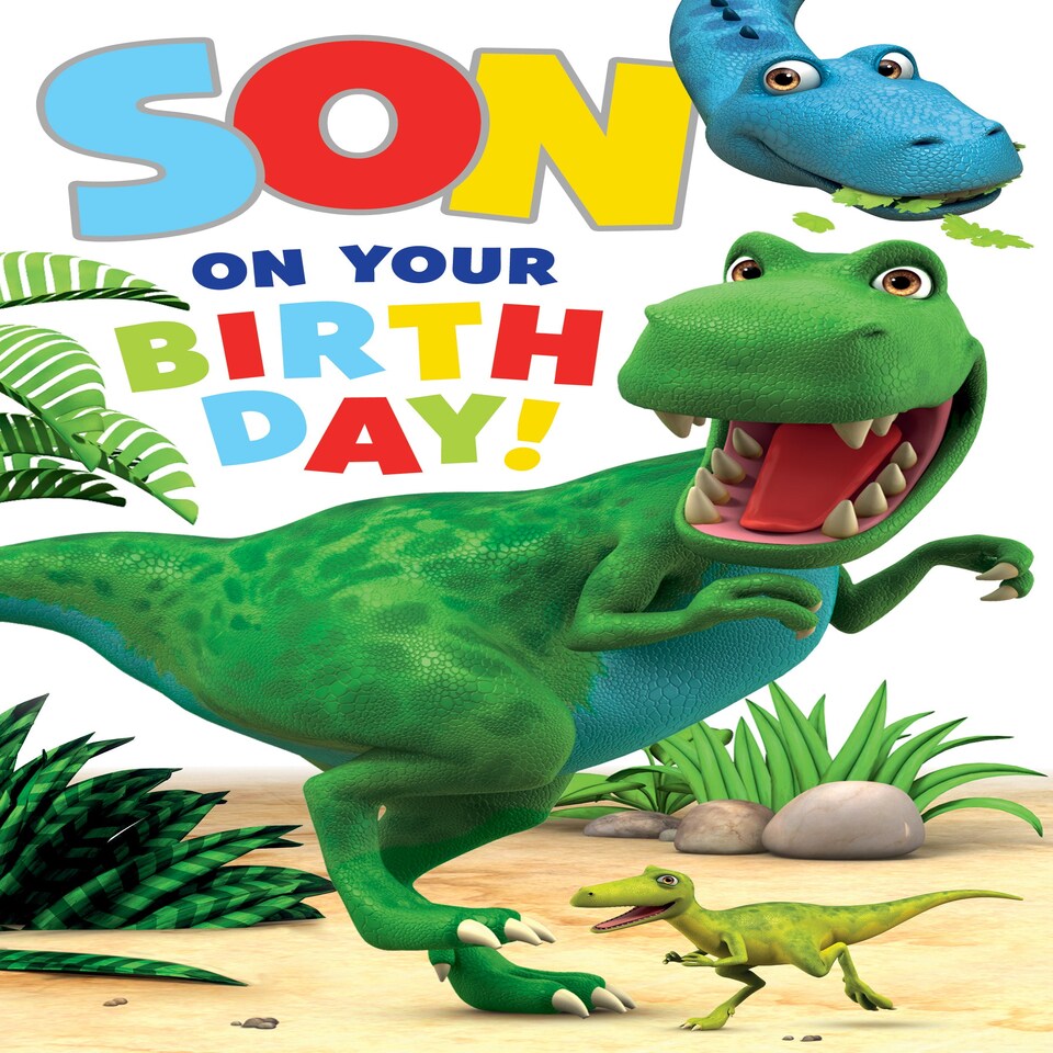 image 1 of Dinosaur Roar Son Birthday Card