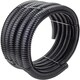 image 1 of SPARES2GO Corrugated Flexible Garden Fish Pond Marine Boat Hose Tube Pipe (10m Length x 32mm Diameter) | Black