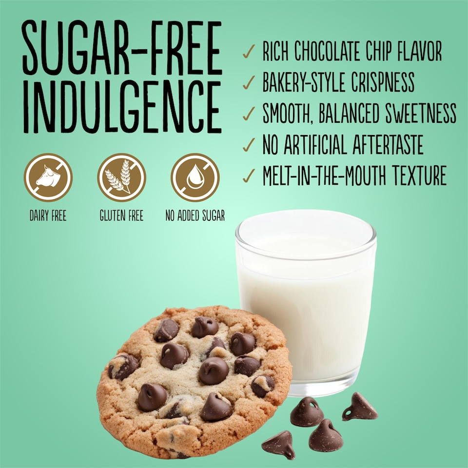 image 1 of Diablo Sugar Free Chocolate Chip Cookies 130g 3 Pack