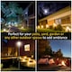 image 8 of Outsunny 2.4m Garden Lamp Post Light LED Solar Powered Patio Path Lighting Lamp