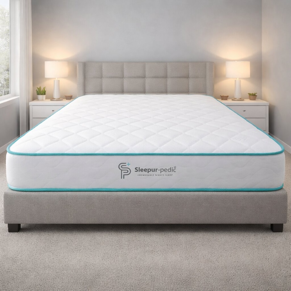 image 1 of Single Memory Infused Foam and Spring Mattress, 17cm Thick, 90 X 190cm,