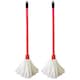 image 2 of 1 x Strip Flock Mop Head Super Absorbent Home Office & Commercial Floor Mop With Handle