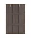 image 5 of Lisbon 3 Door Wardrobe - L53.5 x W120 x H187 cm - Black Wood Grain | Black