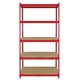 image 3 of 3 x Z-Rax Metal Racking Unit Red 90cm & Free Mallet Red
