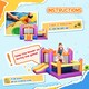 image 6 of Outsunny Bouncy Castle with Slide Pool House Inflatable w/ Blower Multi-color