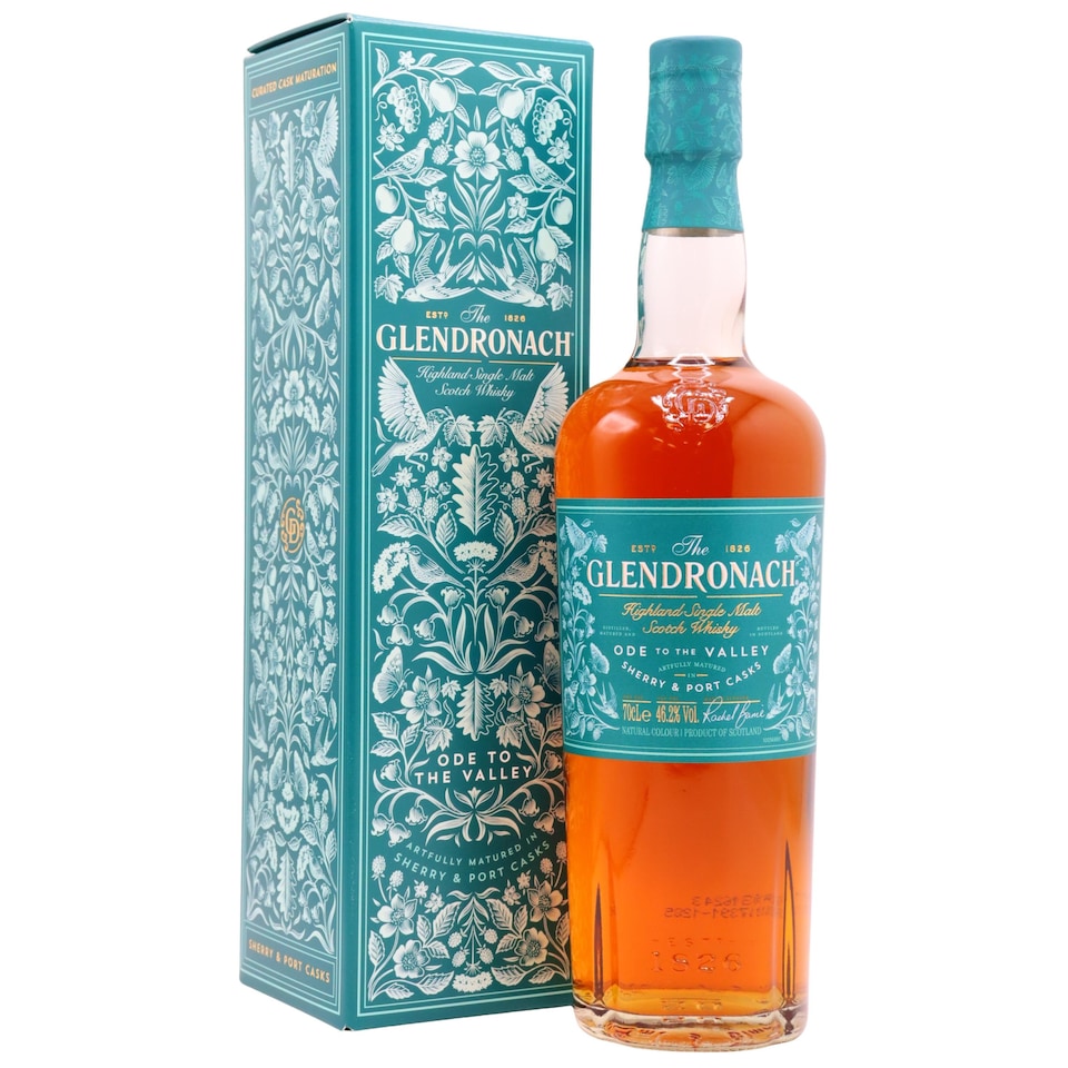 image 1 of Glendronach - Masters Anthology Collection - Ode To The Valley Whisky | Multi | Burnished copper | sweet notes of floral nectar, succulent ripe summer berries, blackberry, roasted apple crumble, freshly baked gingerbread, sweet damson plum | 1